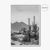 Four Peaks Arizona Skyline Black and White Fine Art Photo Print, Phoenix, Wall Poster