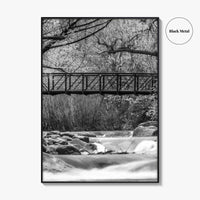 Boulder Creek Black and White Fine Art Photo Print, Colorado USA Poster