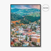 Park City Fine Art Photo Print, Utah USA Downtown Autumn Dusk Wall Decor Poster