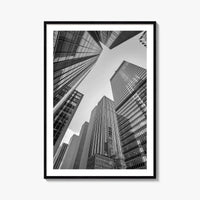 Manhattan Black and White Fine Art Photo Print, New York City Skylin Poster