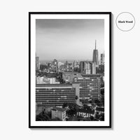 Nairobi Skyline Black and White Fine Art Photo Print, Kenya Poster, East Africa Poster