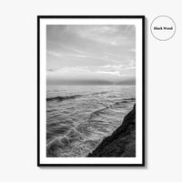 Carlsbad Black and White Fine Art Photo Print, San Diego California Poster