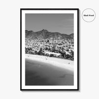 Laginha Black and White Fine Art Photo Print, Mindelo Sao Vicente Cape Verde Poster
