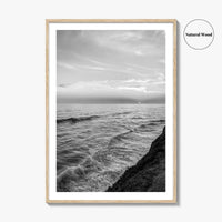 Carlsbad Black and White Fine Art Photo Print, San Diego California Poster