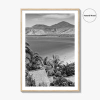 Great Barrier Reef Black and White Fine Art Photo Print, Port Douglas Poster
