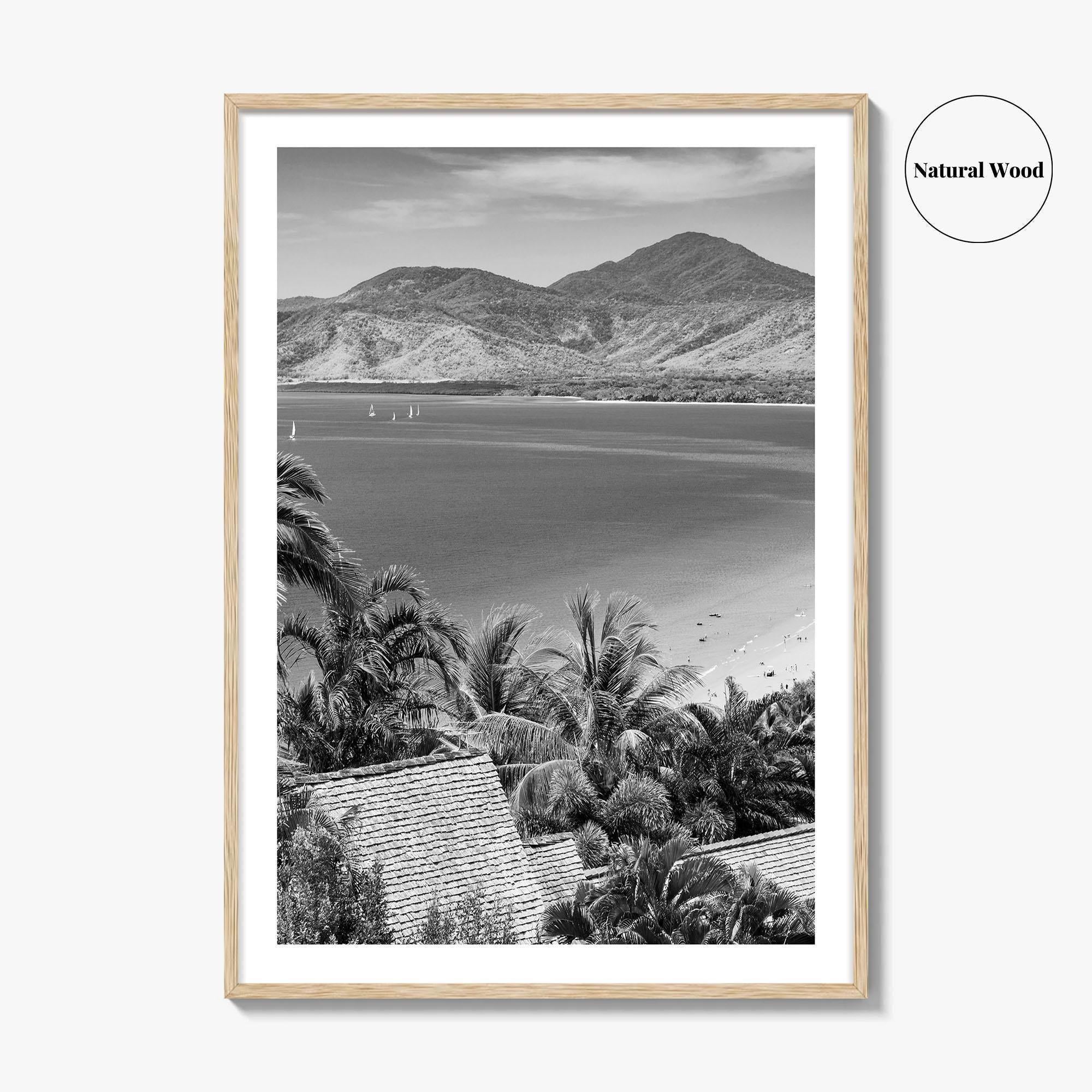 Great Barrier Reef Black and White Fine Art Photo Print, Port Douglas Poster