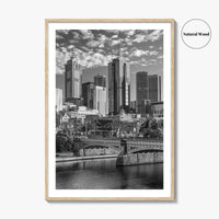 Melbourne Black and White Fine Art Photo Print, Victoria Australia Wall Poster