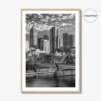 Melbourne Black and White Fine Art Photo Print, Victoria Australia Wall Poster