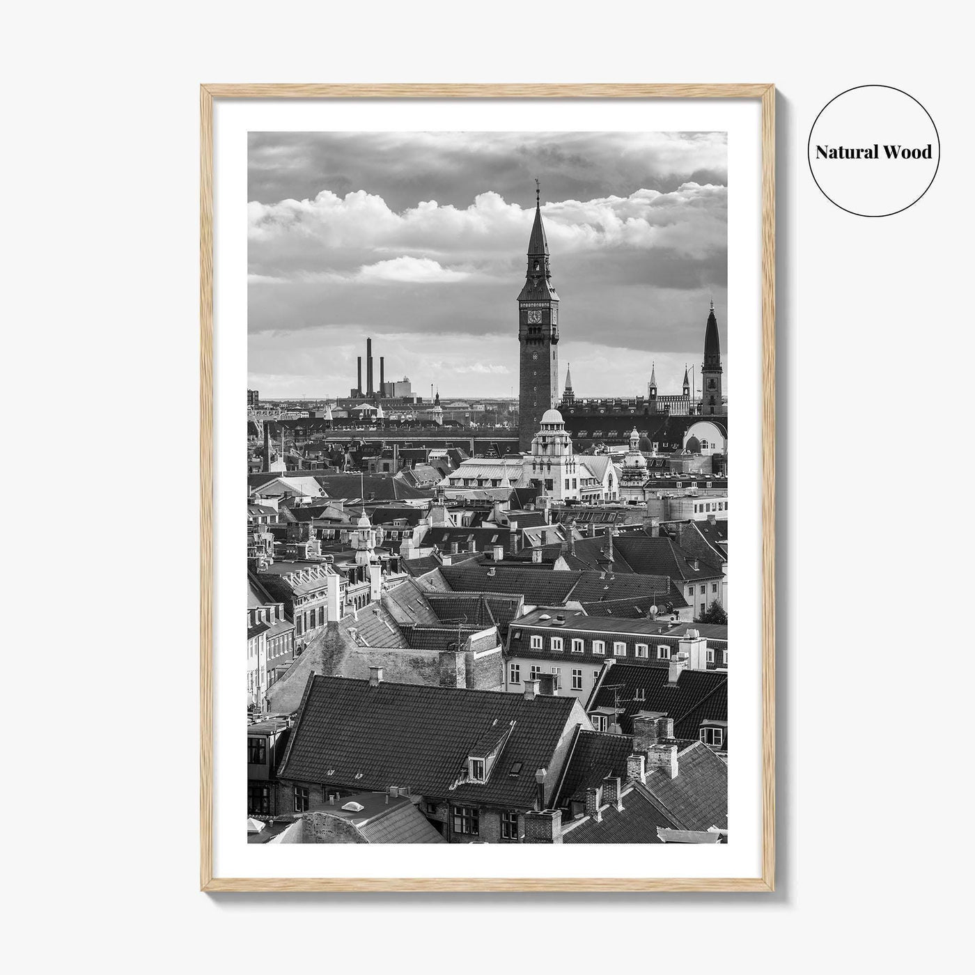 Copenhagen Black and White Fine Art Photo Print, Denmark, København Poster