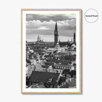 Copenhagen Black and White Fine Art Photo Print, Denmark, København Poster