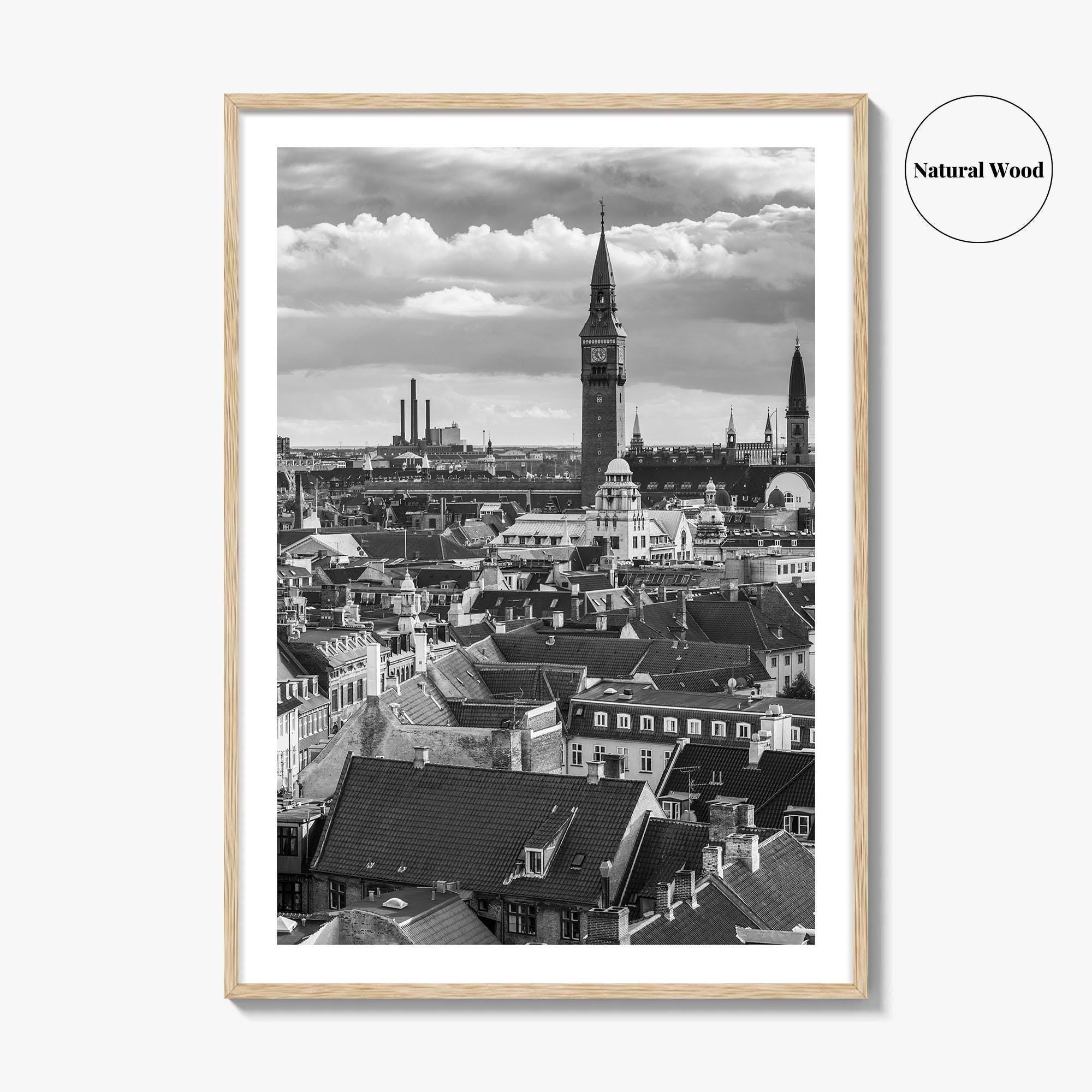 Copenhagen Black and White Fine Art Photo Print, Denmark, København Poster