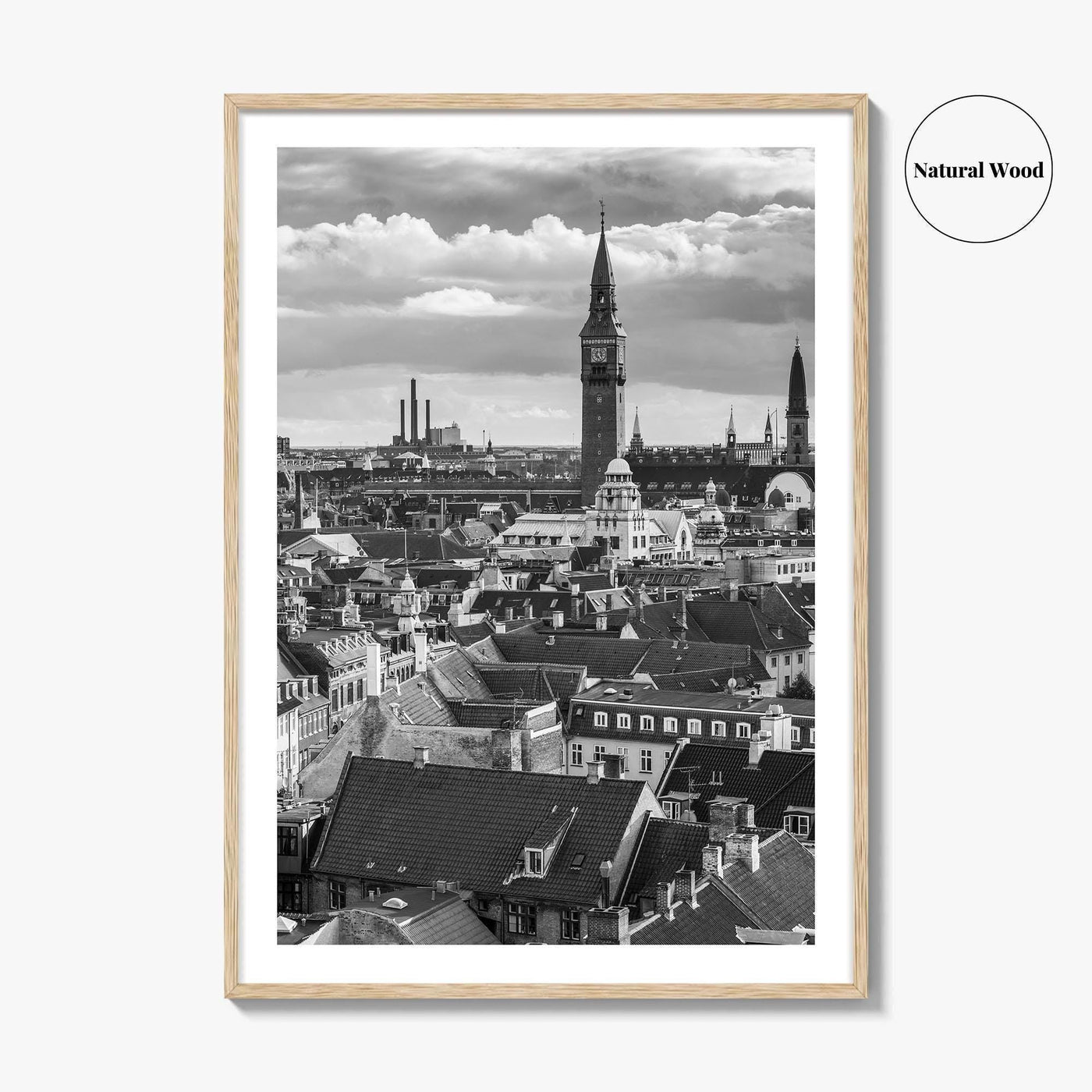 Copenhagen Black and White Fine Art Photo Print, Denmark, København Poster