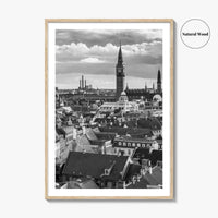 Copenhagen Black and White Fine Art Photo Print, Denmark, København Poster