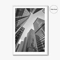 Manhattan Black and White Fine Art Photo Print, New York City Skylin Poster
