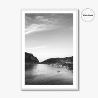 El Nido Black and White Fine Art Photo Print, Palawan Bacuit Bay, Philippines Poster