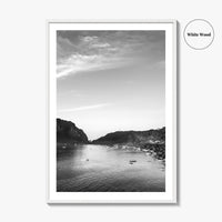 El Nido Black and White Fine Art Photo Print, Palawan Bacuit Bay, Philippines Poster