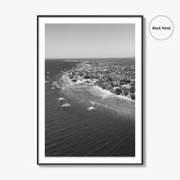 Cebu Island Black and White Fine Art Photo Print, Moalboal Boats Reef Philippines Poster