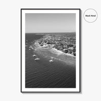 Cebu Island Black and White Fine Art Photo Print, Moalboal Boats Reef Philippines Poster