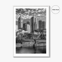 Melbourne Black and White Fine Art Photo Print, Victoria Australia Wall Poster