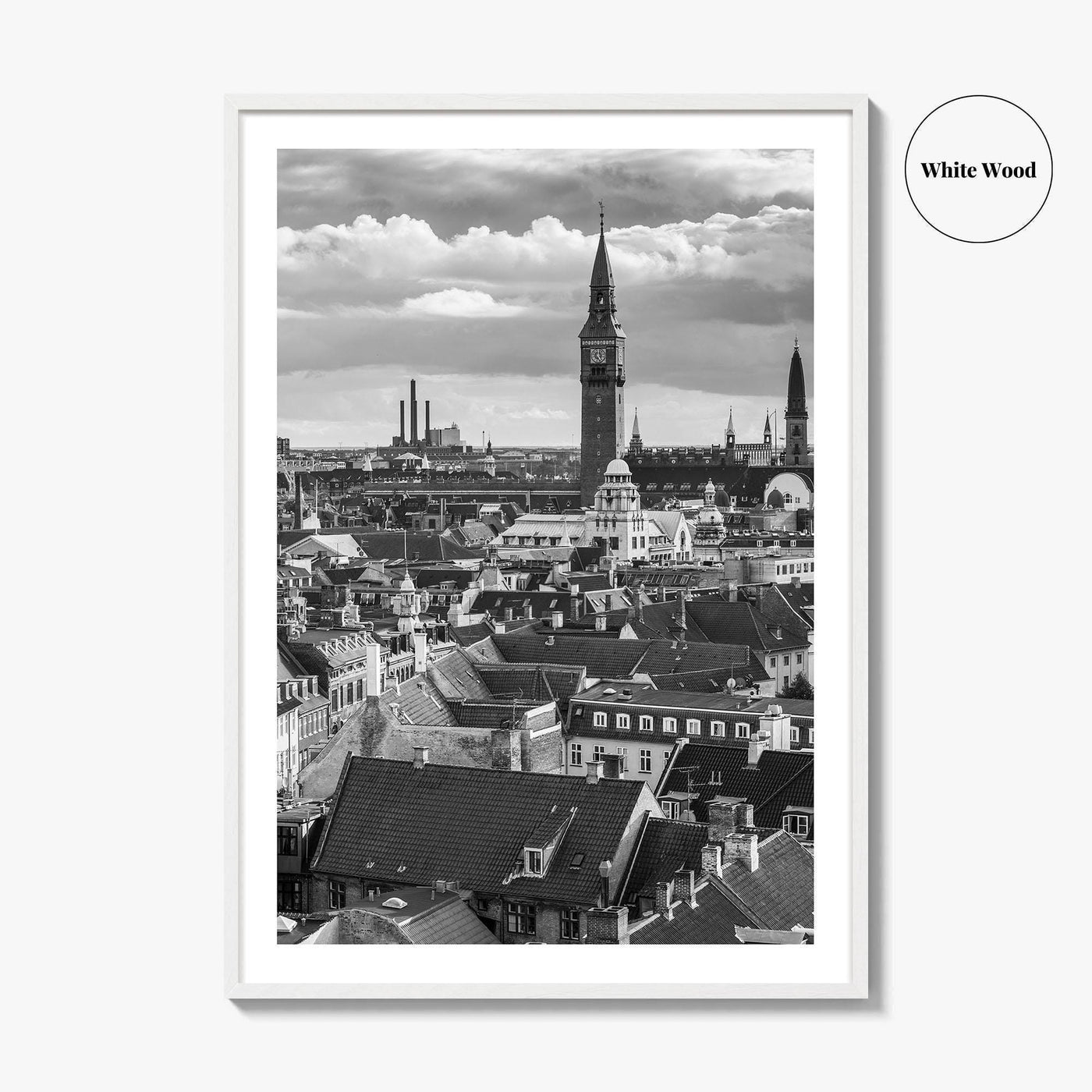 Copenhagen Black and White Fine Art Photo Print, Denmark, København Poster