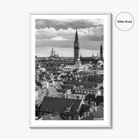 Copenhagen Black and White Fine Art Photo Print, Denmark, København Poster