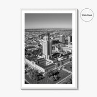Lincoln Black and White Fine Art Photo Print, Nebraska USA Poster