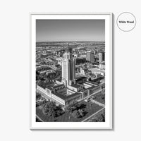 Lincoln Black and White Fine Art Photo Print, Nebraska USA Poster