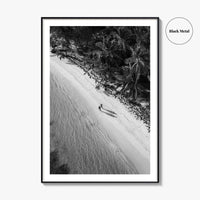 Dominican Republic Black and White Fine Art Photo Print, Caribbean Beach Poster