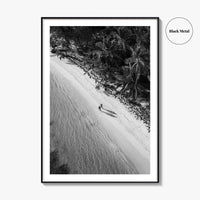 Dominican Republic Black and White Fine Art Photo Print, Caribbean Beach Poster