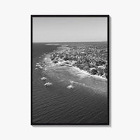 Cebu Island Black and White Fine Art Photo Print, Moalboal Boats Reef Philippines Poster