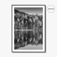Maryland Black and White Fine Art Photo Print, Lake Habeeb, Rocky Gap State Park