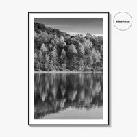 Maryland Black and White Fine Art Photo Print, Lake Habeeb, Rocky Gap State Park
