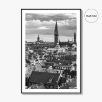 Copenhagen Black and White Fine Art Photo Print, Denmark, København Poster