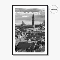 Copenhagen Black and White Fine Art Photo Print, Denmark, København Poster