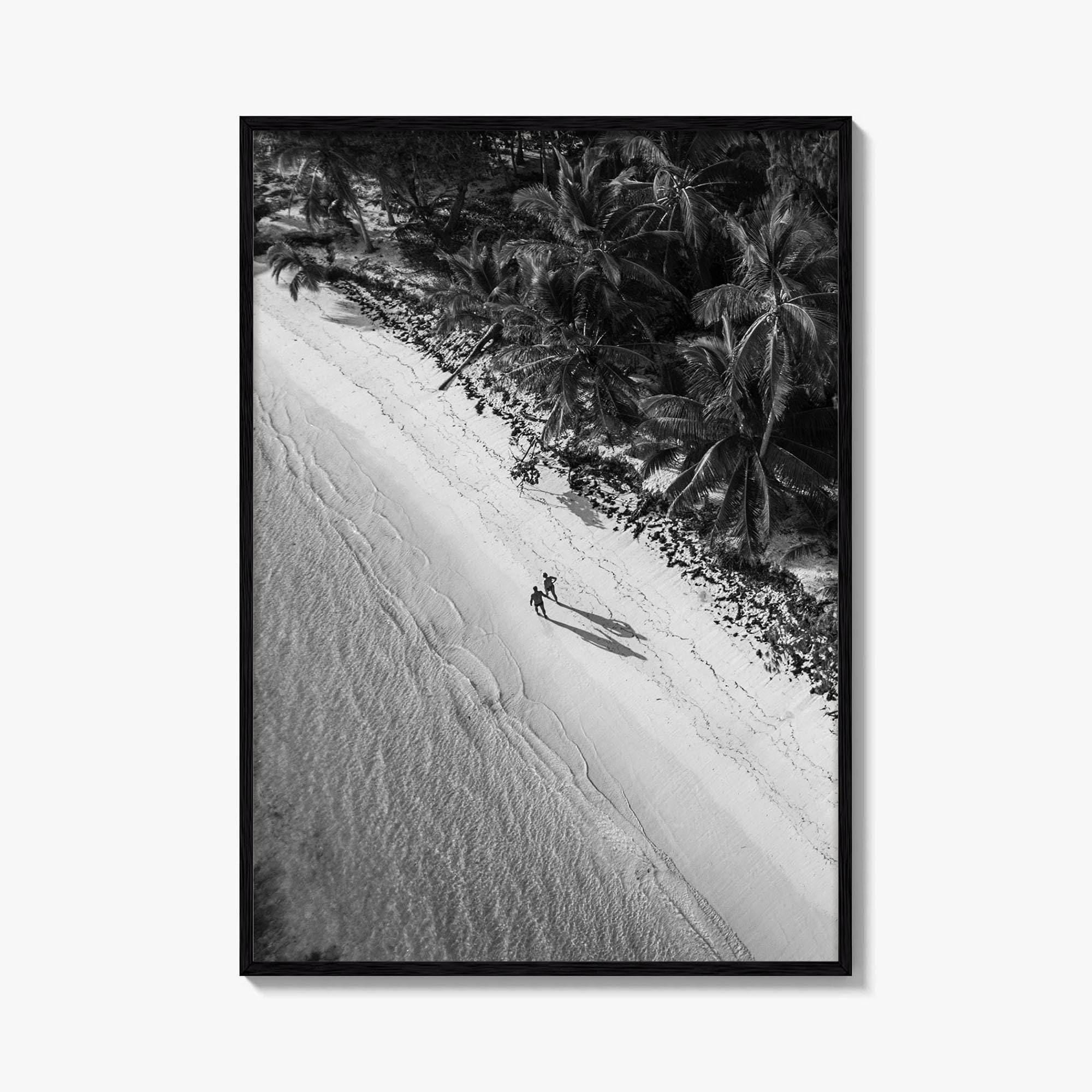 Dominican Republic Black and White Fine Art Photo Print, Caribbean Beach Poster