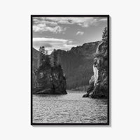 Kenai Fjords National Park Black and White Fine Art Photo Print, Seward Alaska Poster
