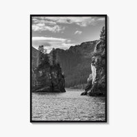 Kenai Fjords National Park Black and White Fine Art Photo Print, Seward Alaska Poster