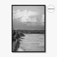 Encinitas Black and White Fine Art Photo Print, San Elijo Campground California Poster