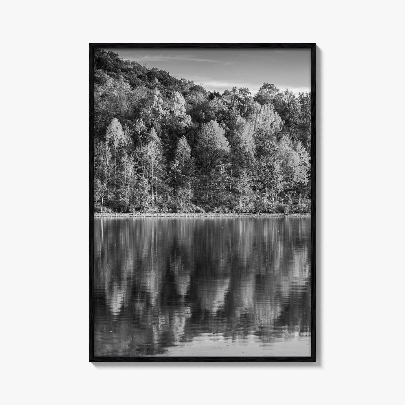 Maryland Black and White Fine Art Photo Print, Lake Habeeb, Rocky Gap State Park
