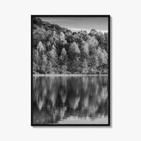 Maryland Black and White Fine Art Photo Print, Lake Habeeb, Rocky Gap State Park