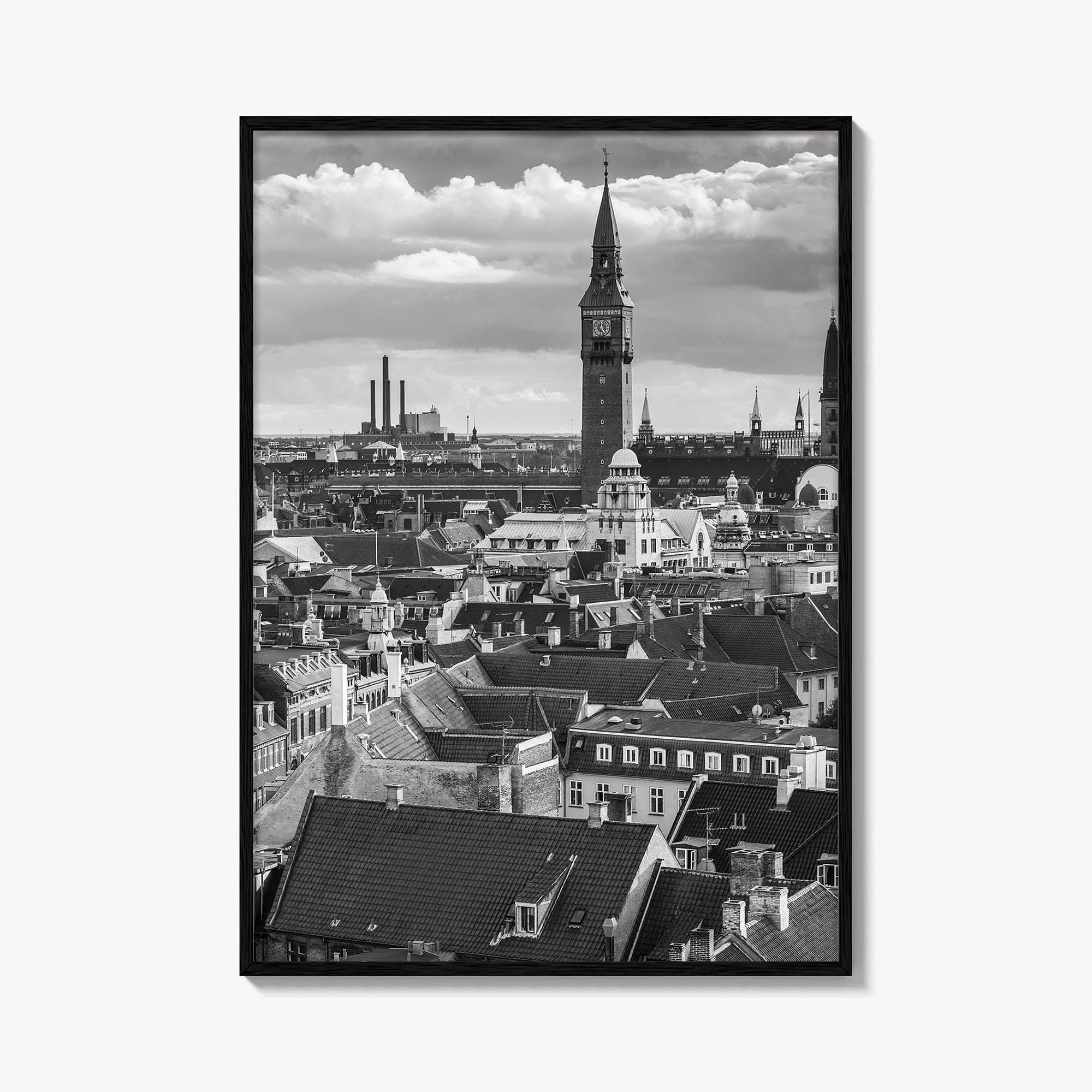 Copenhagen Black and White Fine Art Photo Print, Denmark, København Poster