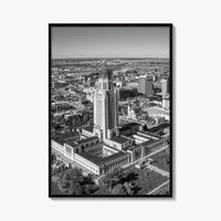 Lincoln Black and White Fine Art Photo Print, Nebraska USA Poster