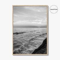 Carlsbad Black and White Fine Art Photo Print, San Diego California Poster