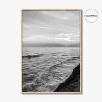 Carlsbad Black and White Fine Art Photo Print, San Diego California Poster