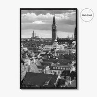 Copenhagen Black and White Fine Art Photo Print, Denmark, København Poster