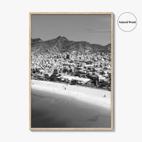 Laginha Black and White Fine Art Photo Print, Mindelo Sao Vicente Cape Verde Poster