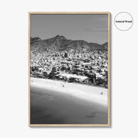 Laginha Black and White Fine Art Photo Print, Mindelo Sao Vicente Cape Verde Poster