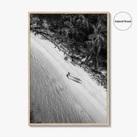 Dominican Republic Black and White Fine Art Photo Print, Caribbean Beach Poster