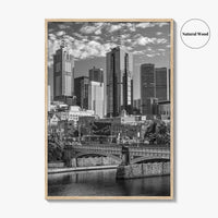 Melbourne Black and White Fine Art Photo Print, Victoria Australia Wall Poster