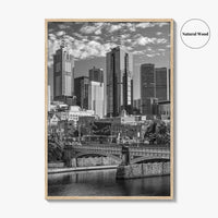 Melbourne Black and White Fine Art Photo Print, Victoria Australia Wall Poster